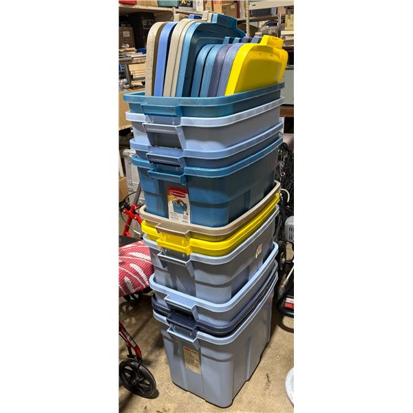 Lot of Storage Bins & Lids