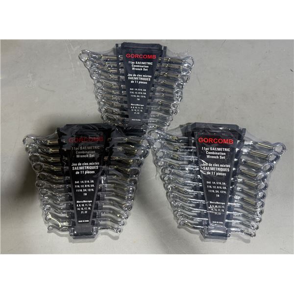 3 Gorcomb Combination Wrench Sets