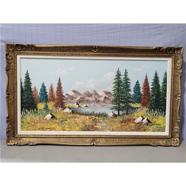 Framed Original Landscape Painting by Roberts
