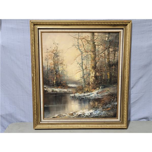 Framed & Signed Original Landscape Painting