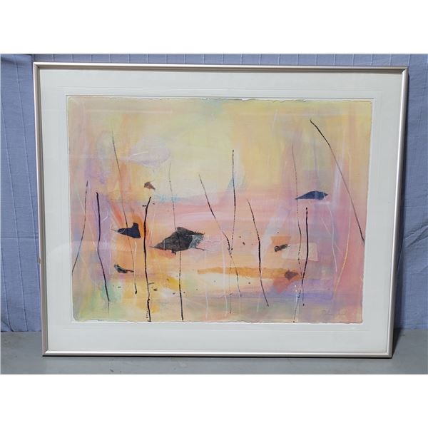 Framed Original Abstract Painting by Fogell