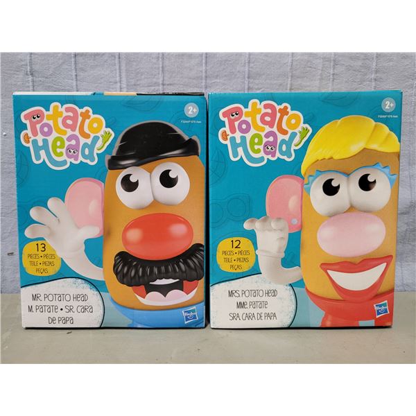 2 Sealed Hasbro Mr & Mrs Potato Head Sets