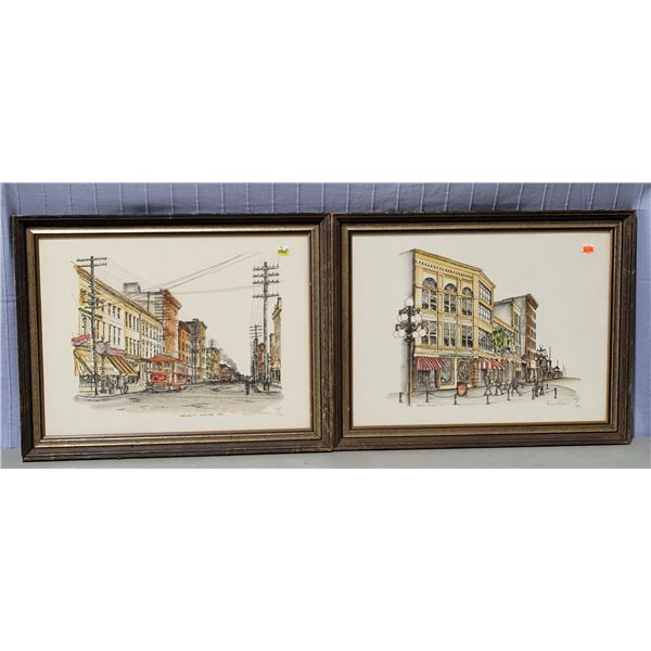 2 Framed, Signed, & Numbered Vancouver Prints