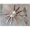 Image 1 : Space Age Atomic Starburst Clock & Candleholder