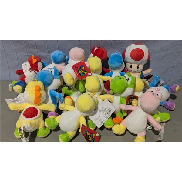 Assorted Yoshi Plushies + Toad