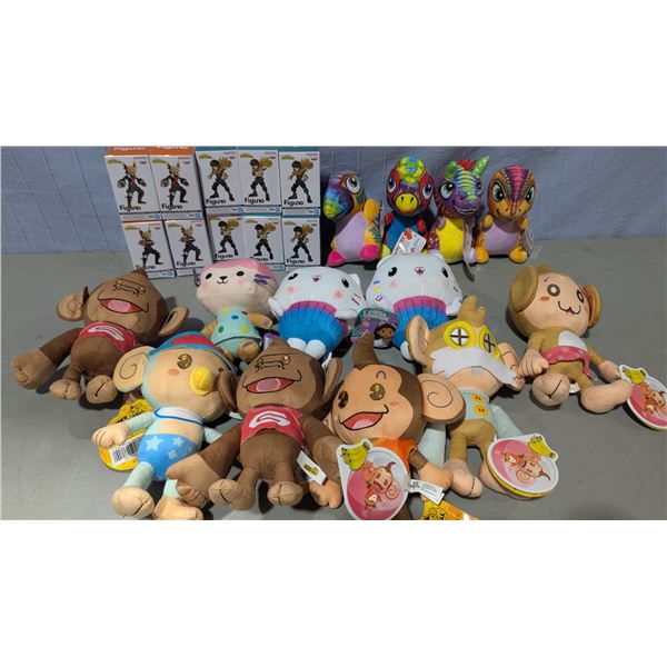 Figuno Figures and Assorted Plushies: Gabby's Dollhouse and Super monkey ball