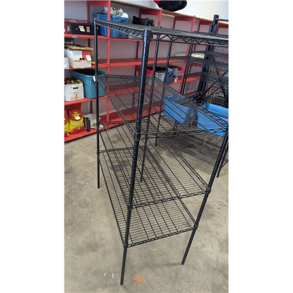 Black Wire Rack, 6ft x 2ft x 4ft