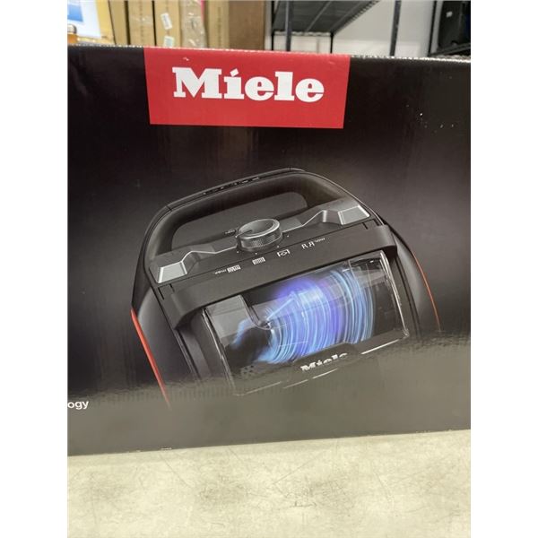 AS NEW MIELE BOOST CX1 CANISTER VACUUM - TESTED WORKING, RETAIL $699, MISSING ALL ACCESSORIES, HAS C
