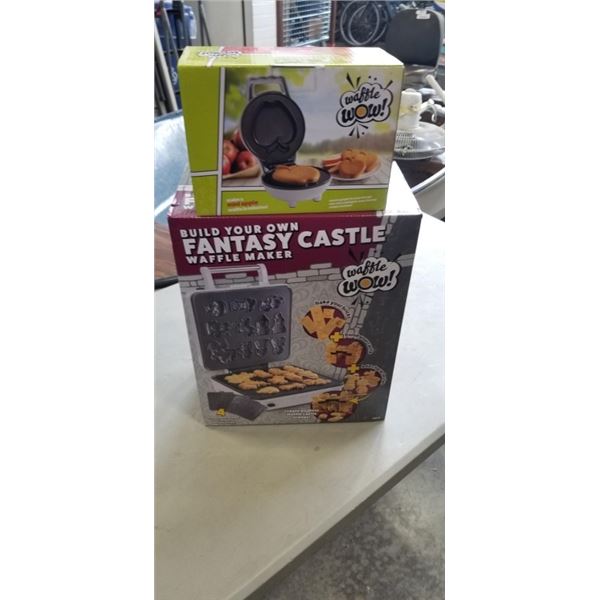 BUILD YOUR OWN FANTASY CASTLE WAFFLE MAKER AND MINI APPLE WAFFLE MAKER