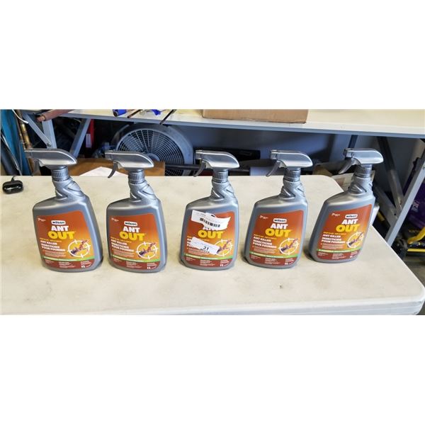 5 BOTTLES WILSON ANT OUT ANT KILLER