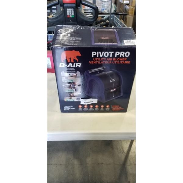 AS NEW PIVOT PRO UTILITY AIR BLOWER