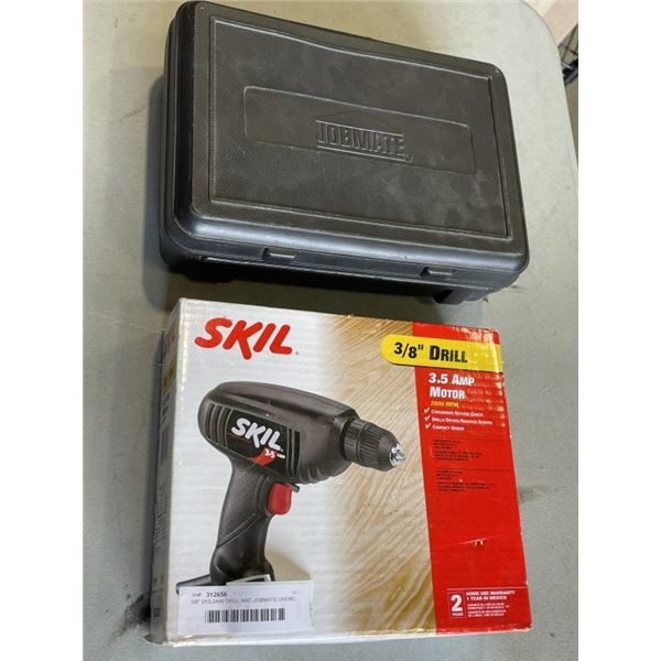 3/8" SKILSAW DRILL AND JOBMATE DREMEL SET W/ ACCESSORIES