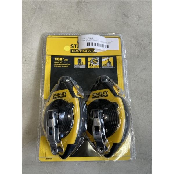 NEW STANLEY FAT MAX CHALK LINE SET