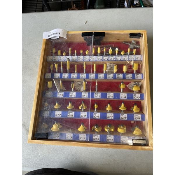 1/4" ROUTER BIT SET IN CASE