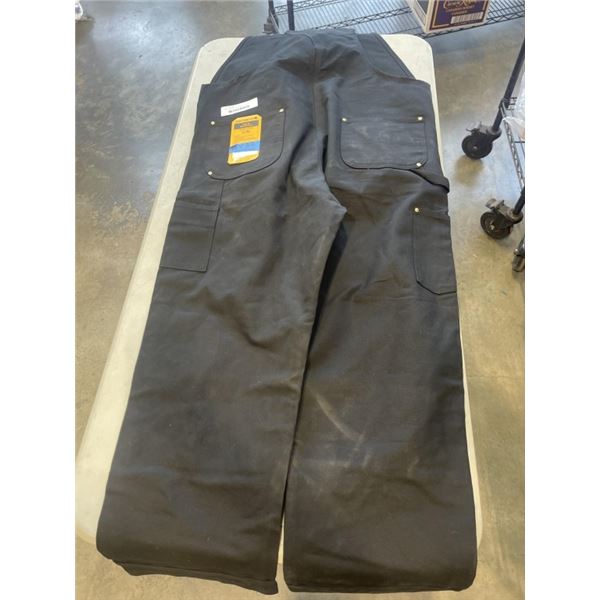 NEW CARHARTT 40x32 BLACK OVERALL PANTS