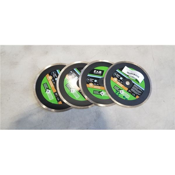 4 NEW EAB 7" PORCELAIN BLADES