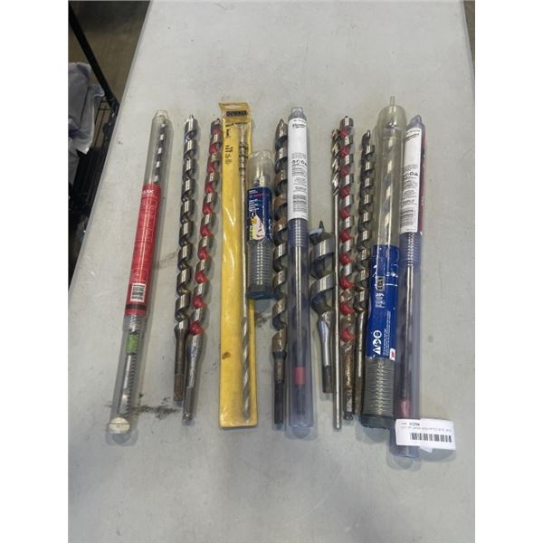 LOT OF LARGE ASSORTED BITS - MOST APPROX 18"