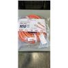 Image 1 : NEW LIFE SUPPLY ORANGE 100FT INDOOR OUTDOR HEAVY DUTY LIGHTED 3 WIRE GROUNDED EXTENSION CORD, 10 AWG