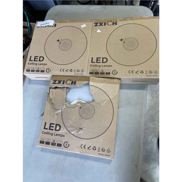3 NEW LED CEILING LIGHTS