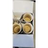 Image 3 : NEW SET OF 3 LE CREUSET STONEWARE MUGS IN GREY, AND 3 LION LOCKBOX FOR KEYS