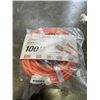 Image 1 : AS NEW LIFESUPPLY 100FT ORANGE  INDOOR OUTDOOR 3 WIRE GROUNDED AND LIGHTED EXTENSION CORD, 10AWG