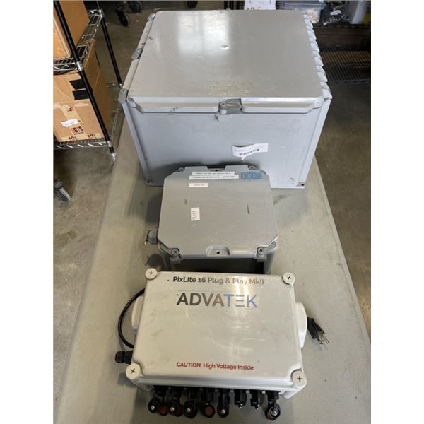ADVATEK PLUG AND PLAY BLIGHT BOX AND 2 ELECTRICAL ENCLOSURES