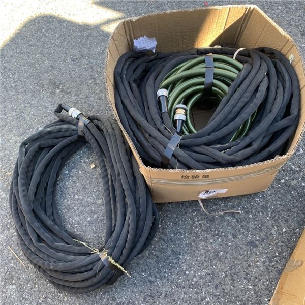 BOX OF 3 GARDEN HOSES RAPIDFLO AND MORE STORE RETURNS
