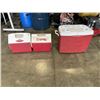 Image 1 : RUBBERMAID COOLER AND 2 IGLOOR PLAYMATE COOLERS