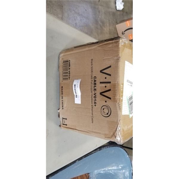 VIVO BLACK 500FT CAT6 FULL COPPER OUTDOOR ETHERNET CABLE