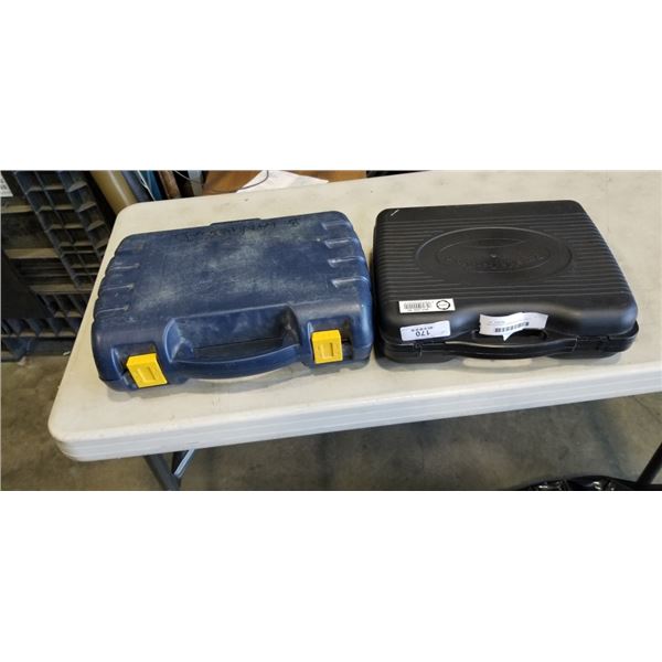 MASTERCRAFT CORDLESS DRILL WITH BATTERIES AND CHARGER, AND PORTABLE GAS STOVE