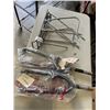Image 1 : 2 BIKE FORKS AND BACK WHEEL RACK