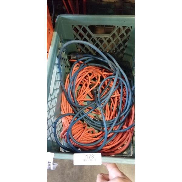 2 HEAVY DUTY EXTENSION CORDS IN CRATE