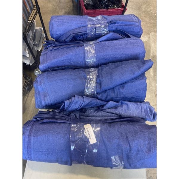 40 BLUE FABRIC 4X8FT TRADESHOW OR BACKDROP CURTAINS