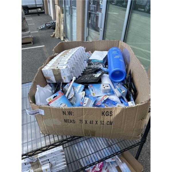 BOX OF ASSORTED NEW ITEMS