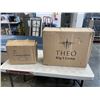 Image 1 : CASE OF THEO 3 COMPARTMENT CONTAINERS AND PAPER LIDS
