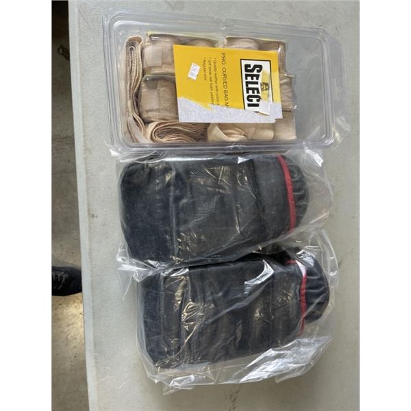 2 BOXING GLOVES SETS AND NEW HANDWRAPS