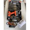Image 1 : BLACK AND DECKER DRILL IN CASE W/ BATTERY AND PALM SANDER