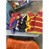 Image 4 : SLED, 2 LIFE JACKETS, AND COLEMAN COOLER