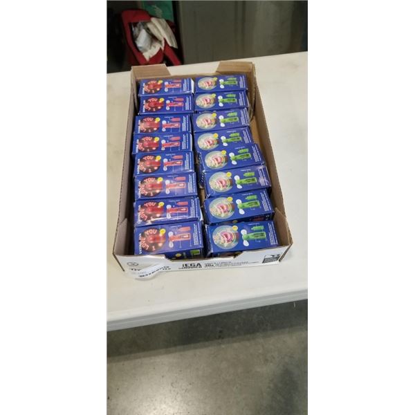 TRAY OF NEW SAYING FANS
