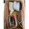 Image 3 : NEW WASHING MACHINE OUTLET BOX, TAPE ROLLS, FUNNELS, ETC