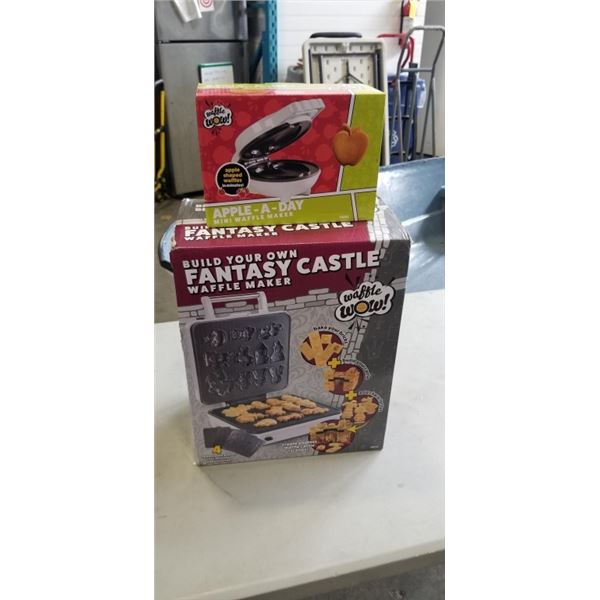 BUILD YOUR OWN FANTASY CASTLE WAFFLE MAKER AND MINI APPLE WAFFLE MAKER
