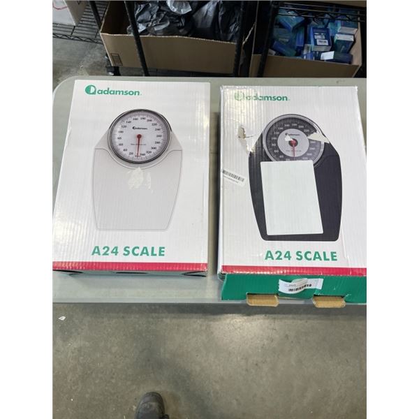 2 ADAMSON A24 FLOOR SCALES