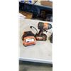 Image 2 : RYOBI DRILL  W/ BATTERY AND CHARGER AND AM/FM RADIO