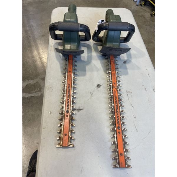 2 ELECTRIC HEDGETRIMMERS