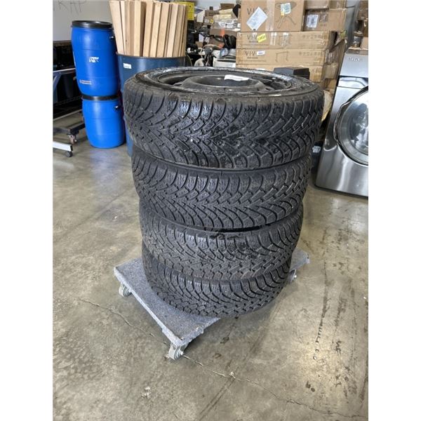 GOODYEAR NORDIC WINTER 215/60 R16 SNOW TIRES ON RIMS