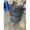 Image 1 : GOODYEAR NORDIC WINTER 215/60 R16 SNOW TIRES ON RIMS