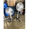 Image 1 : 2 WHITE FLOOR FANS