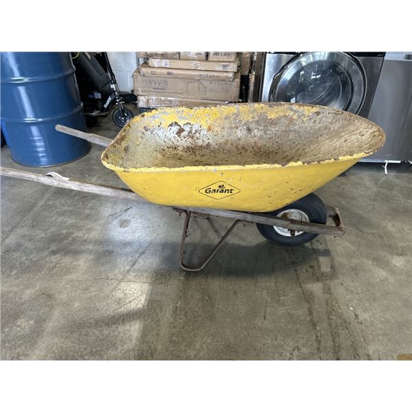 YELLOW METAL WHEEL BARROW