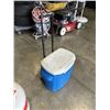 Image 3 : COLEMAN ROLLING COOLER AND PROAPNE TANK WITH 2017 STAMP