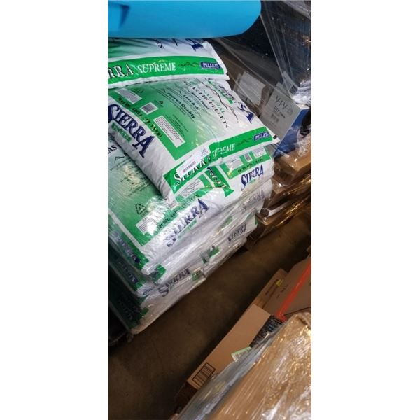 PALLET OF 27 NEW 40KG BAGS 100% NATURAL DOUGLAS FIR PELLETS